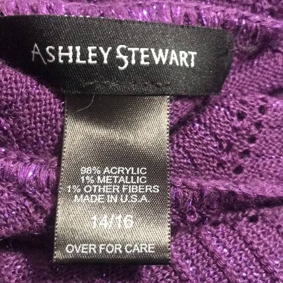 Ashley Stewart asymmetric knit sweater. Size 14/16 - Picture 6 of 6